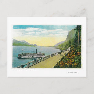 Viaduct Near Multnomah Falls, Columbia River Postcard