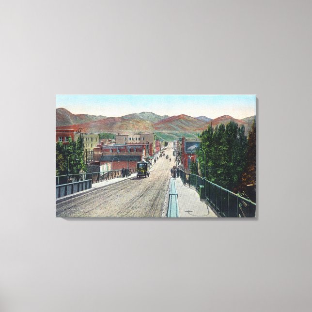 Viaduct View of Centre StreetPocatello, ID Canvas Print (Front)
