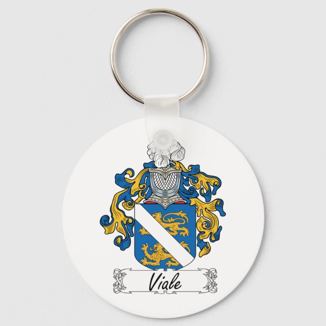 Viale Family Crest Key Ring (Front)