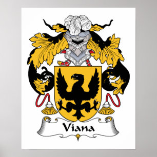 Viana Family Crest Poster