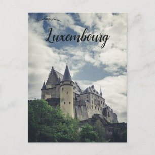 Vianden Castle in Vianden Luxembourg Postcard