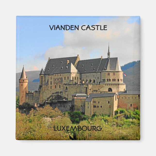 VIANDEN CASTLE, LUXEMBOURG MAGNET (Front)