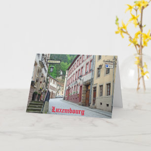 Vianden, Luxembourg street scene Card