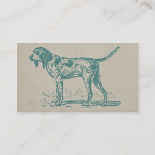 Viantage Hound Dog Business Card