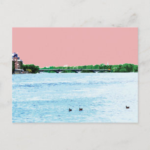 viau bridge :: pont viau postcard