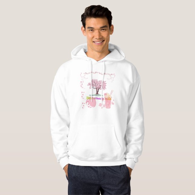Vibe Attracts Tribe Cherry Blossom Hoodie  (Front Full)