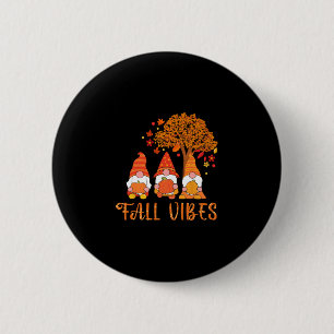 Vibes Autumn Season Thanksgiving Pumpkin  6 Cm Round Badge