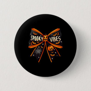 Vibes Coquette Bow Groovy Halloween Women Girls Ki 6 Cm Round Badge