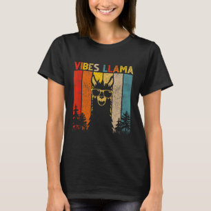 Vibes Llama Lover  For Mens Womens T-Shirt