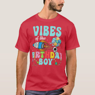 Vibes Of The Birthday Astronaut Boy Space Party T- T-Shirt