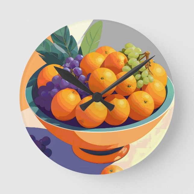 Vibin’ with Vitamin C Round Clock (Front)