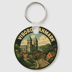 Viborg Denmark Cathedral Key Ring