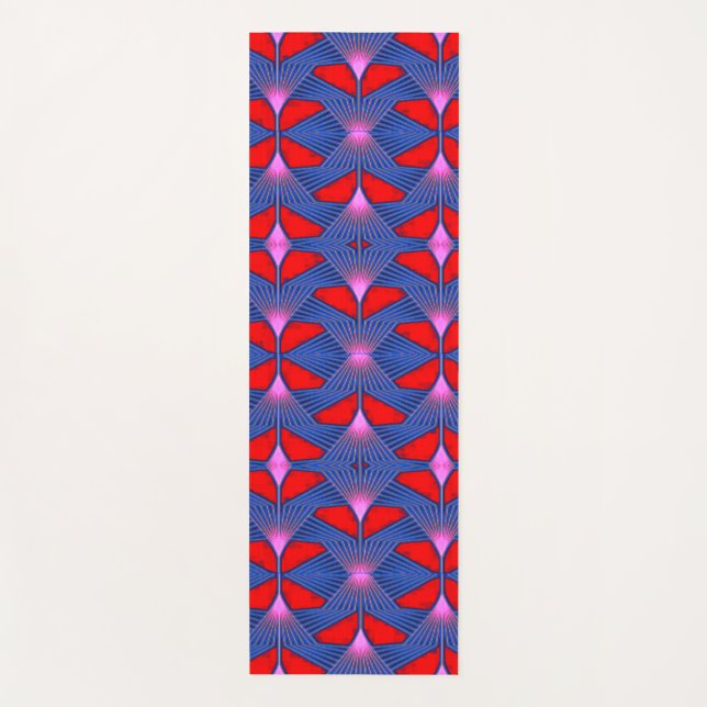 Vibrant 3D Colourful Digital Design Yoga Mat (Front)