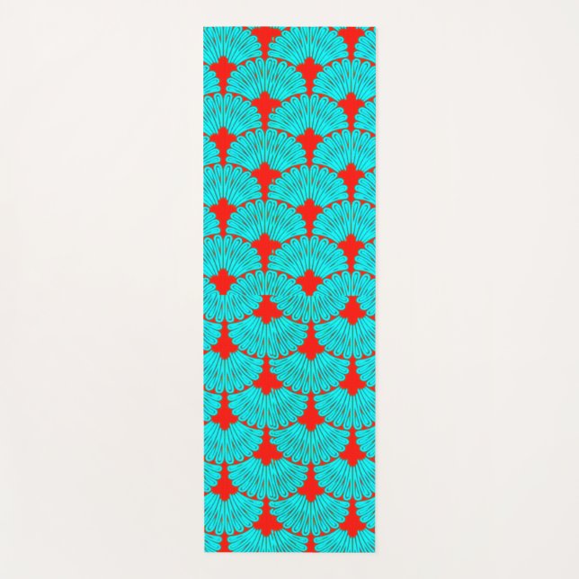 Vibrant 3D Colourful Digital Design Yoga Mat (Front)