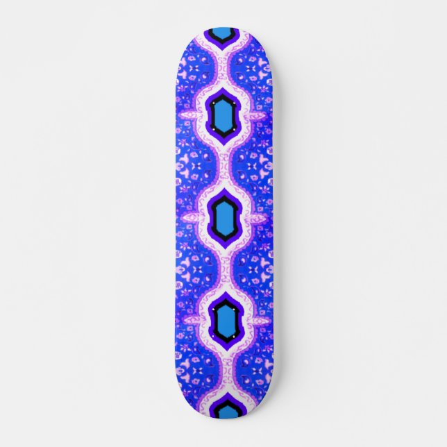 Vibrant 3D Digital Artwork Skateboard Deck (Front)