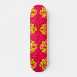 Vibrant 3D Digital Artwork Skateboard Deck