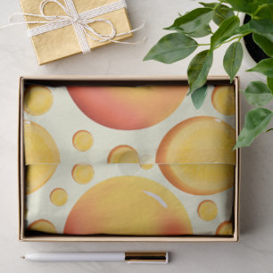 Vibrant 3D Glossy Orange and Mandarin fruit  Tissue Paper