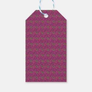 Vibrant 60s Psychedelic Paisley Retro Swirl Gift Tags