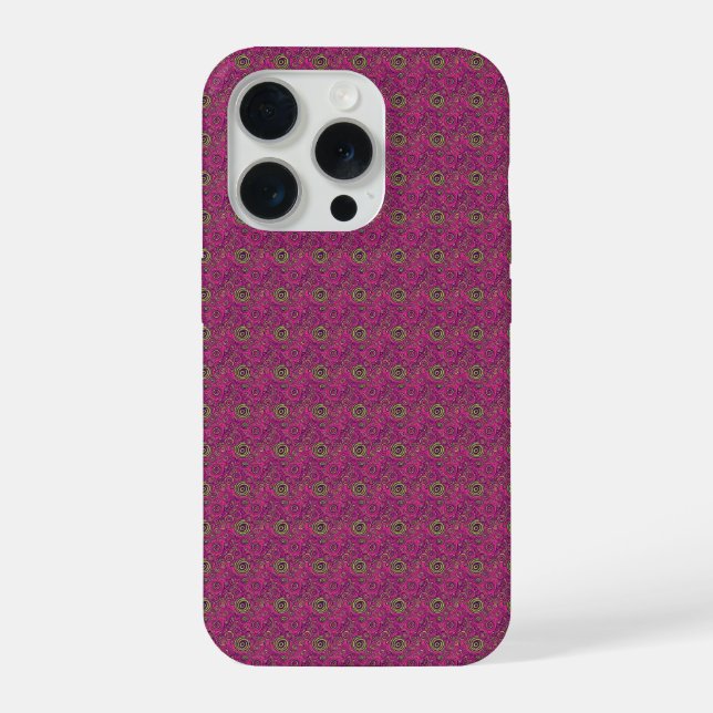 Vibrant 60s Psychedelic Paisley Retro Swirl iPhone Case (Back)