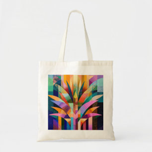 Vibrant Abstract Agave Tote Bag 