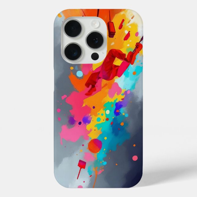 Vibrant Abstract Art Bold Colorful Case-Mate iPhone Case (Back)