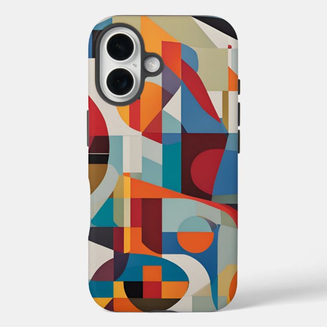Vibrant Abstract Art – Expressive & Colourful Desi Case-Mate iPhone Case (Back)