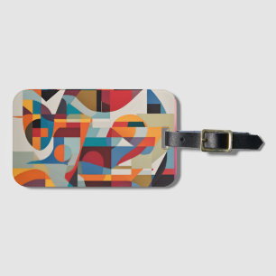 Vibrant Abstract Art – Expressive & Colourful Desi Luggage Tag