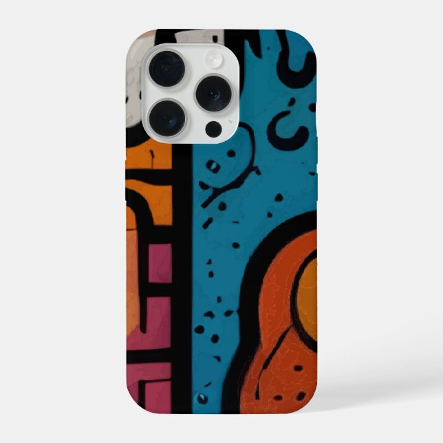 Vibrant Abstract Art  iPhone Case (Back)