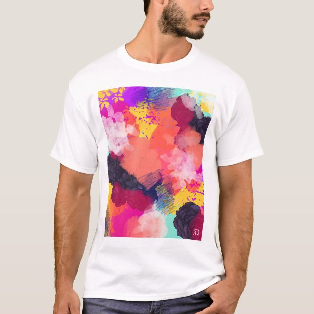 Vibrant Abstract Artwork T-shirt (Front)