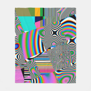 Vibrant abstract background. Colorful pattern. Geo Fleece Blanket