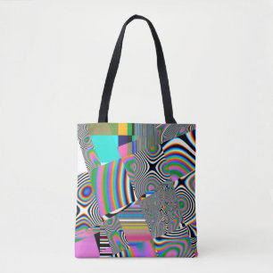 Vibrant abstract background. Colorful pattern. Geo Tote Bag