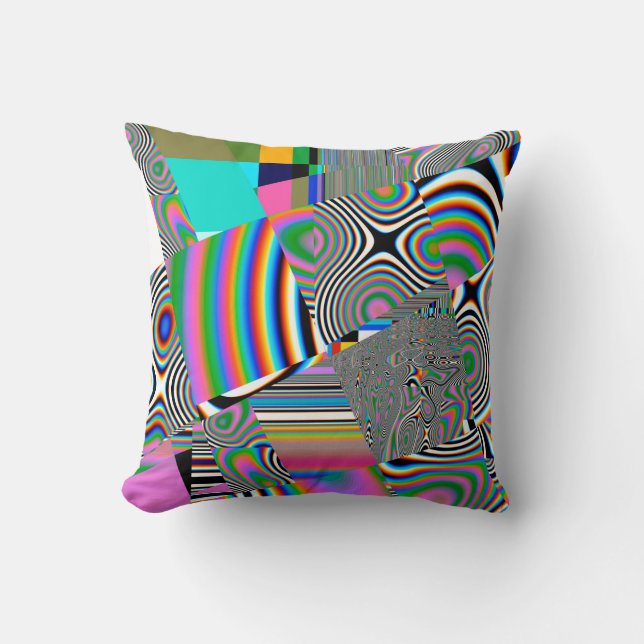 Vibrant abstract background. Colourful pattern. Ge Cushion (Front)