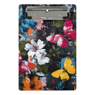 Vibrant Abstract Butterfly Flight (2) Mini Clipboard