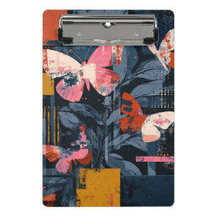 Vibrant Abstract Butterfly Flight (6) Mini Clipboard