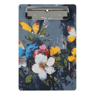 Vibrant Abstract Butterfly Flight (9) Mini Clipboard