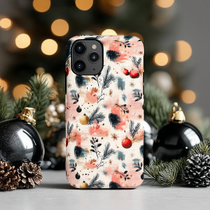 Vibrant Abstract Christmas Botanical Phone Case