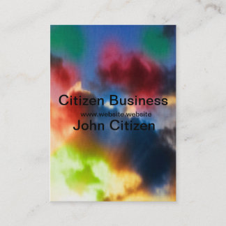 Vibrant abstract clouds business card