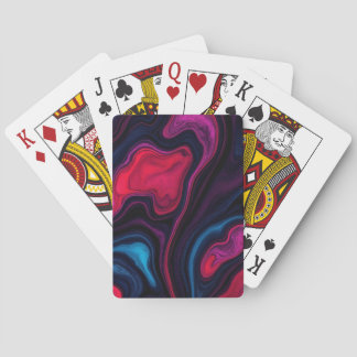 Vibrant Abstract Colorful  Playing Cards