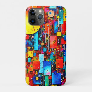 Vibrant Abstract Cosmic City Art Case-Mate iPhone Case