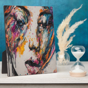 Vibrant Abstract Expression – Falling in Love Art Plaque