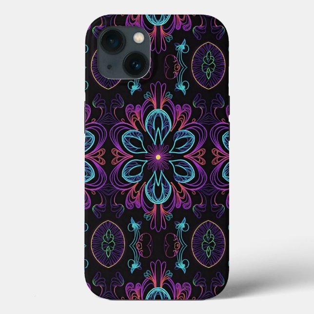 Vibrant Abstract Floral 2 Case-Mate iPhone Case (Back)