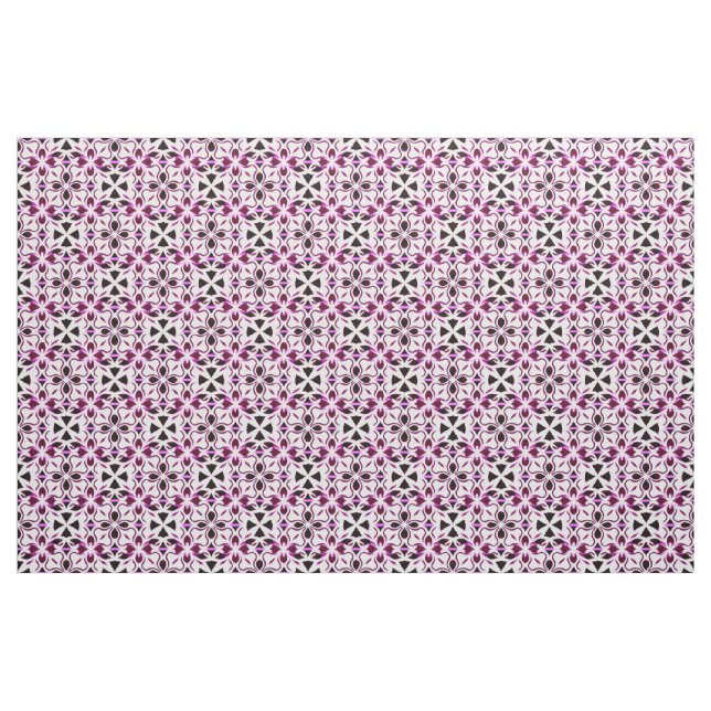 Vibrant Abstract Floral Pattern Fabric (Fat Quarter)