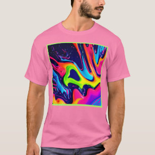 Vibrant Abstract Fluid Splashes T-Shirt