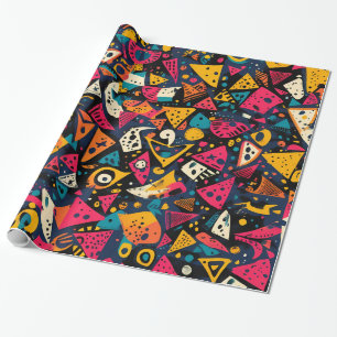 Vibrant Abstract Geometric Wrapping Paper