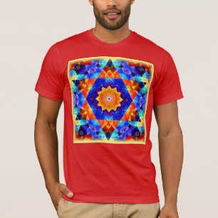 Vibrant Abstract Geometrics Colourful Pattern T-Shirt
