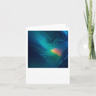 Vibrant Abstract Geometry V Sticker Card