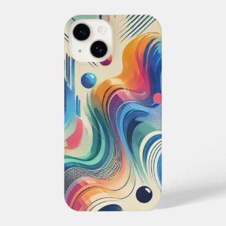 "Vibrant Abstract Gradient Art" iPhone 14 Case