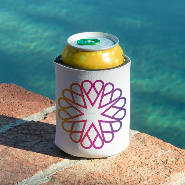 Vibrant Abstract Heart Constellation Kaleidoscope Can Cooler (In Situ Pool)
