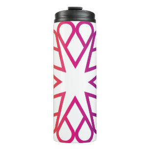 Vibrant Abstract Heart Constellation Kaleidoscope Thermal Tumbler