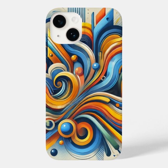 Vibrant Abstract iPhone Case  (Back)